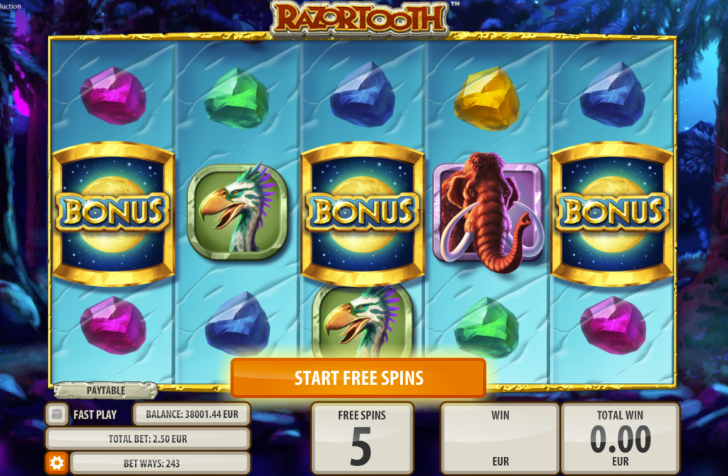 Razortooth Quickspin slot