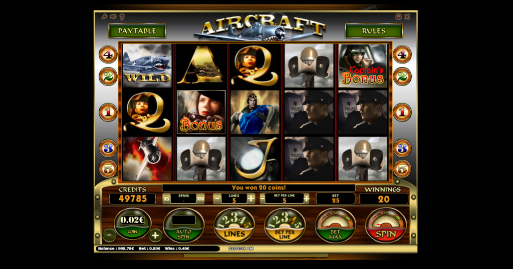 Aircraft slot from iSoftBet